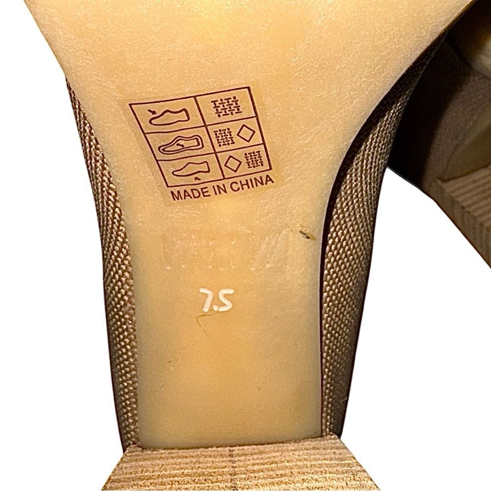 MI.IM Minimalist Platform Chunky Tan Women’s Knit Boots Size 7.5 Medium EUC - Picture 5 of 10